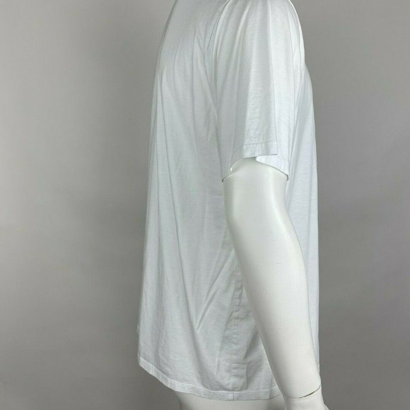 Vince Short Sleeve Tee Shirt Pima Cotton Crew Neck Lightweight Top White Mens XL - Picture 16 of 16